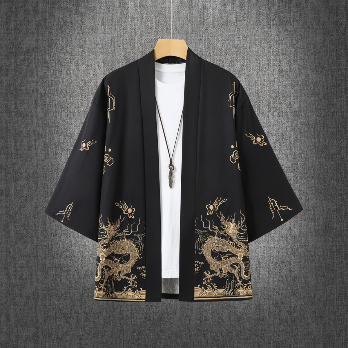 Kimono Dragon Unisexe : Cardigan Streetwear Japonais Imprimé