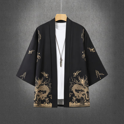 Kimono Dragon Unisexe : Cardigan Streetwear Japonais Imprimé